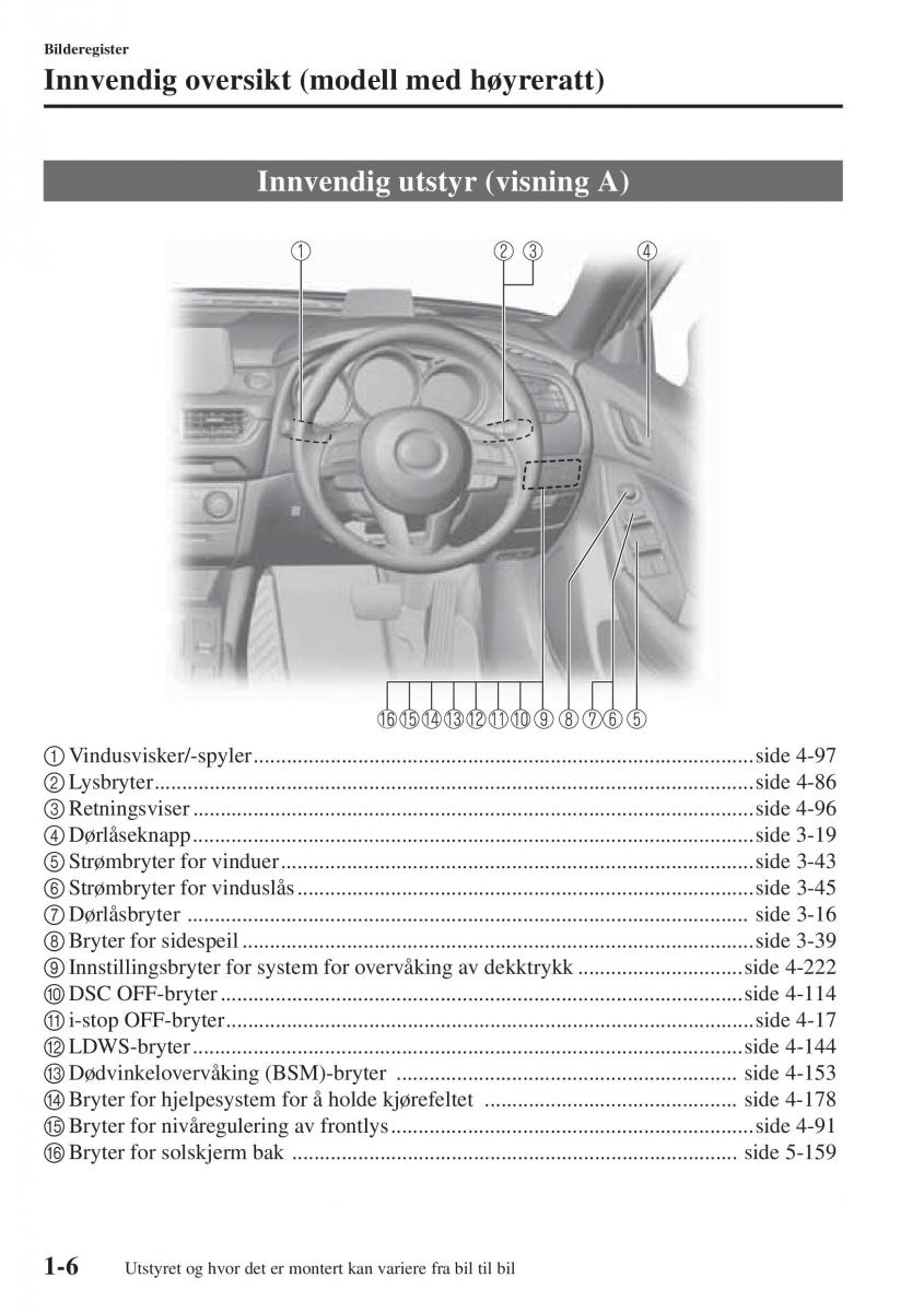 Mazda 6 III bruksanvisningen / page 18