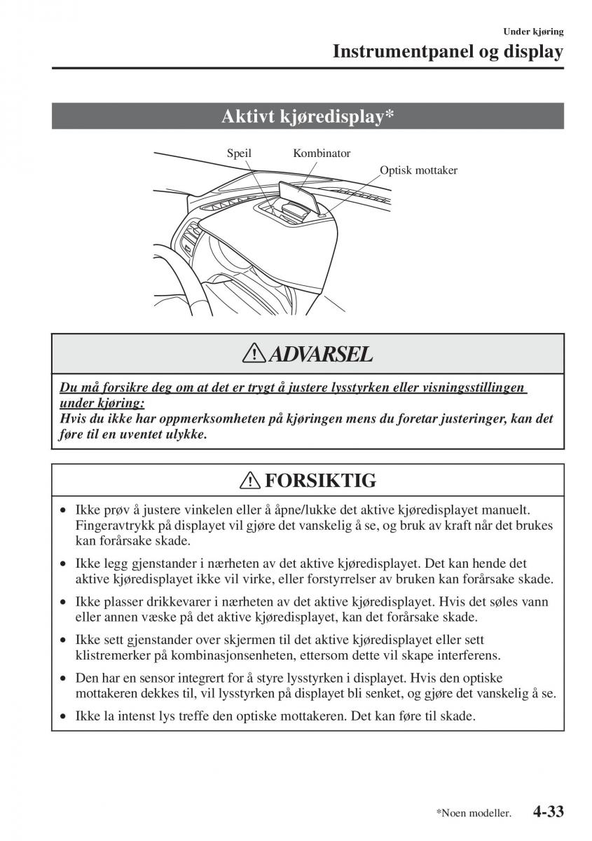 Mazda 6 III bruksanvisningen / page 191