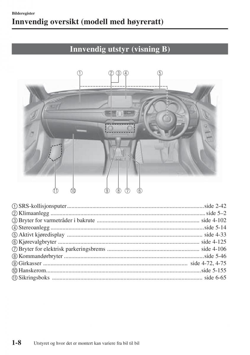 Mazda 6 III bruksanvisningen / page 20