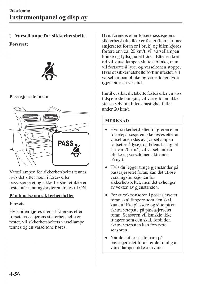 Mazda 6 III bruksanvisningen / page 214