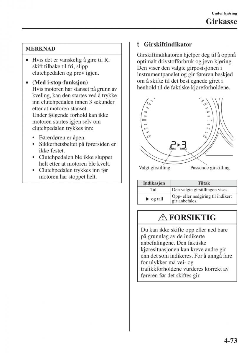 Mazda 6 III bruksanvisningen / page 231