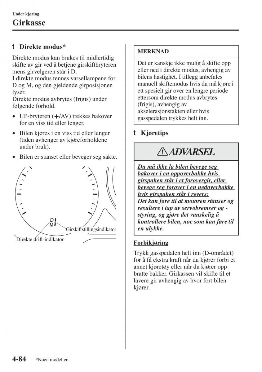 Mazda 6 III bruksanvisningen / page 242