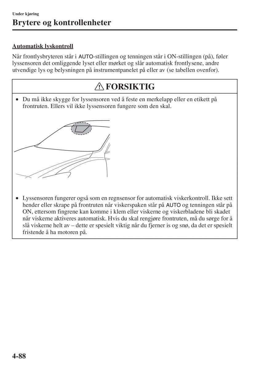 Mazda 6 III bruksanvisningen / page 246