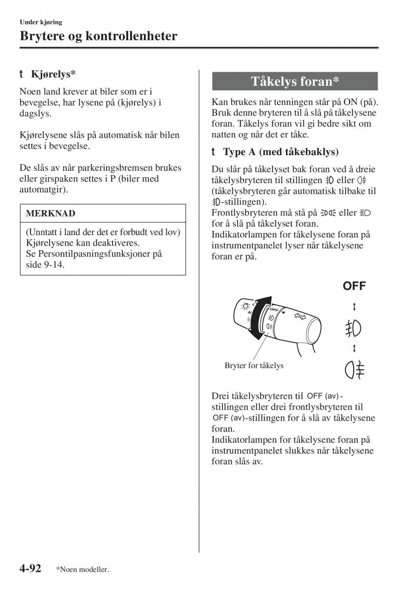 Mazda 6 III bruksanvisningen / page 250