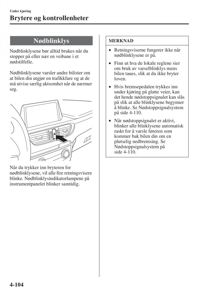 Mazda 6 III bruksanvisningen / page 262