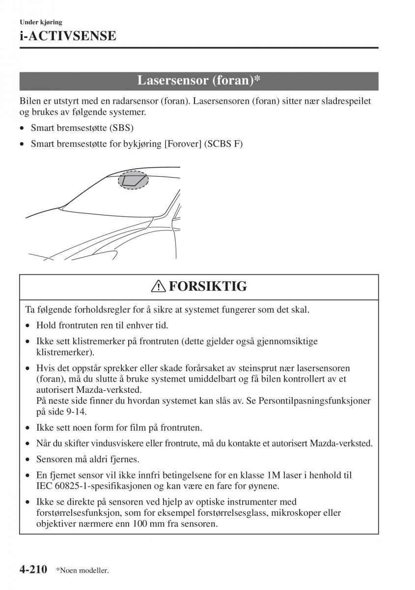 Mazda 6 III bruksanvisningen / page 368