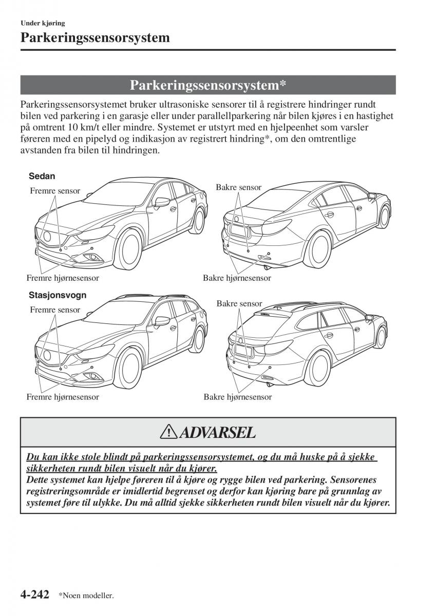 Mazda 6 III bruksanvisningen / page 400