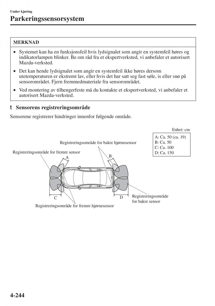 Mazda 6 III bruksanvisningen / page 402