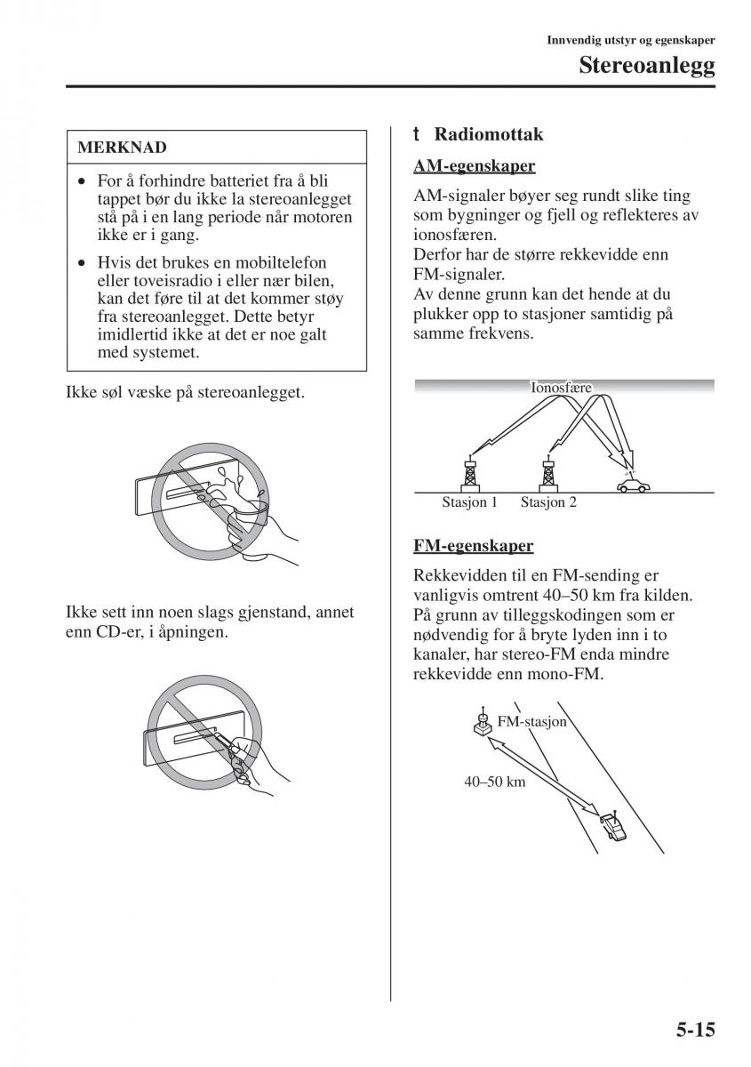 Mazda 6 III bruksanvisningen / page 423