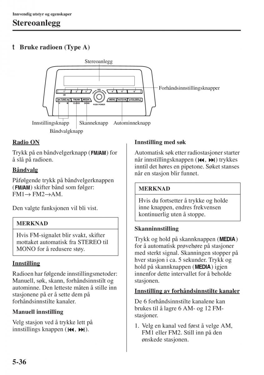 Mazda 6 III bruksanvisningen / page 444