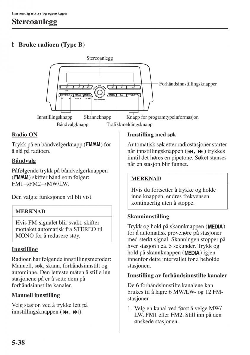 Mazda 6 III bruksanvisningen / page 446