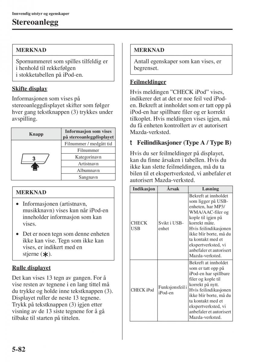 Mazda 6 III bruksanvisningen / page 490