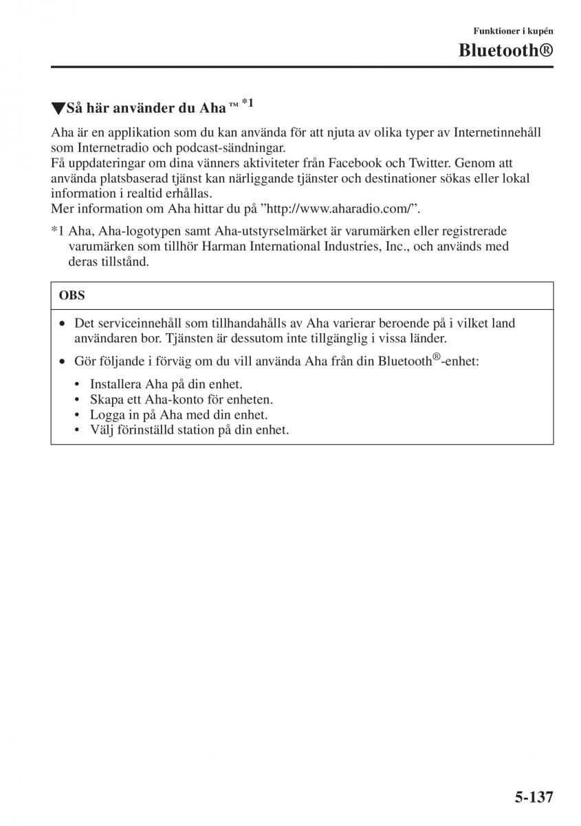 Mazda 6 III instruktionsbok / page 545