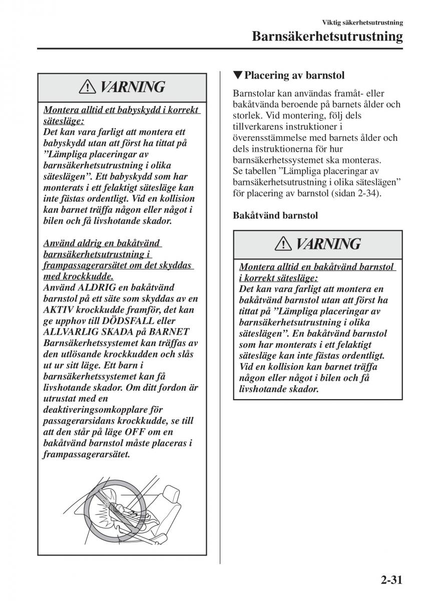 Mazda 6 III instruktionsbok / page 55