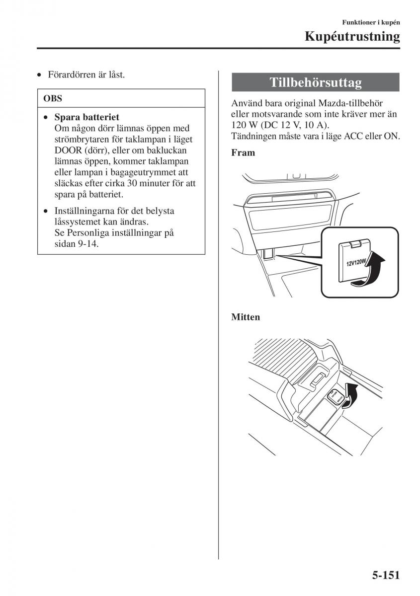 Mazda 6 III instruktionsbok / page 559