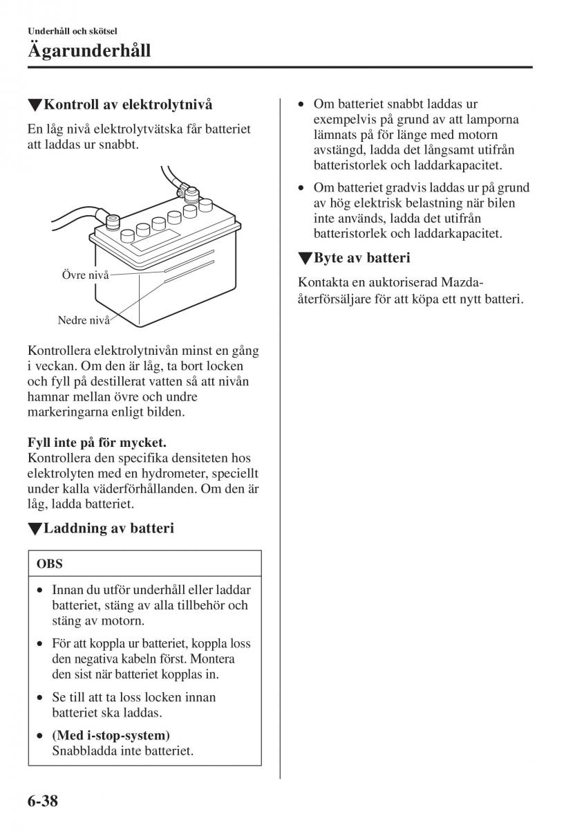 Mazda 6 III instruktionsbok / page 606