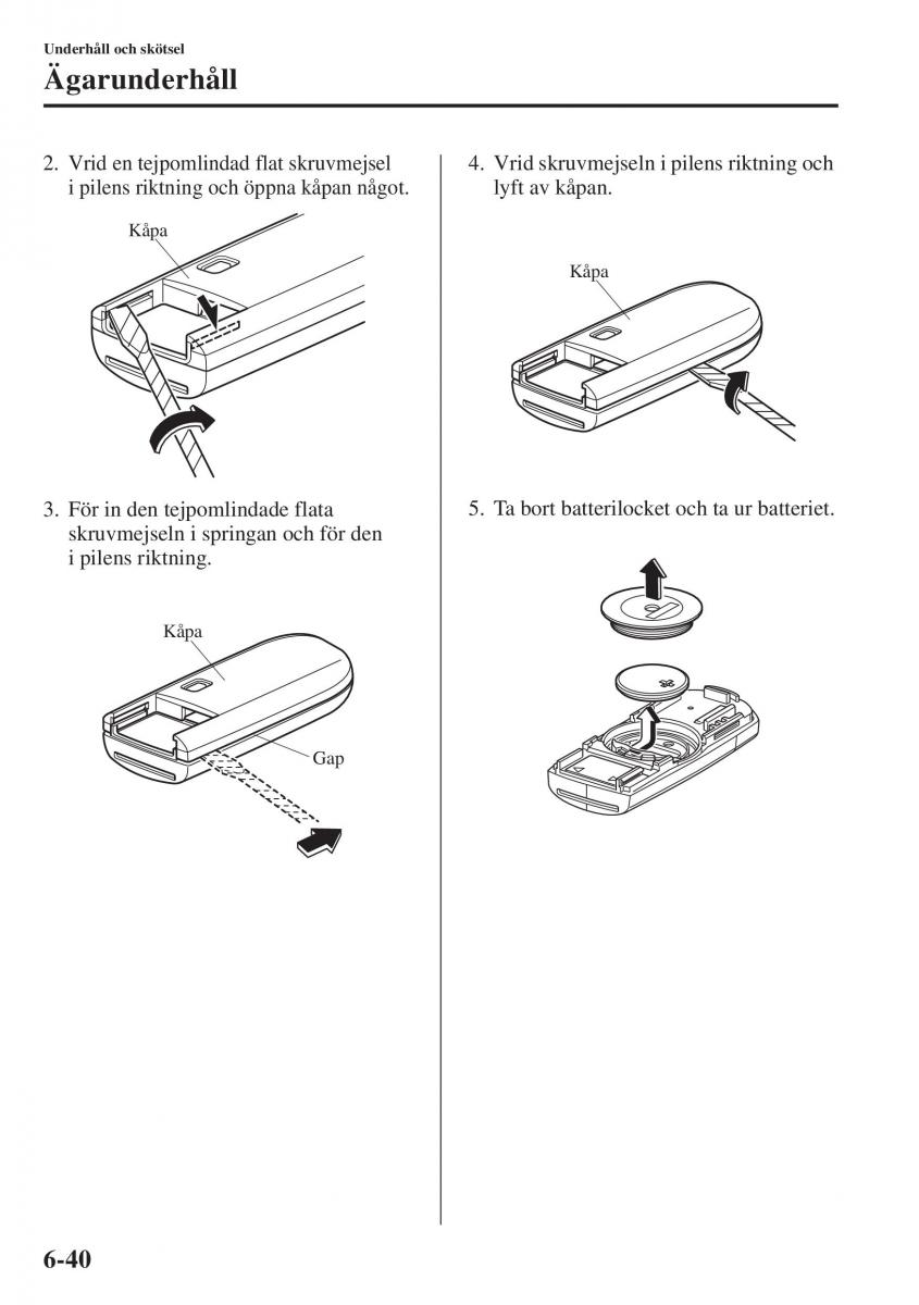 Mazda 6 III instruktionsbok / page 608