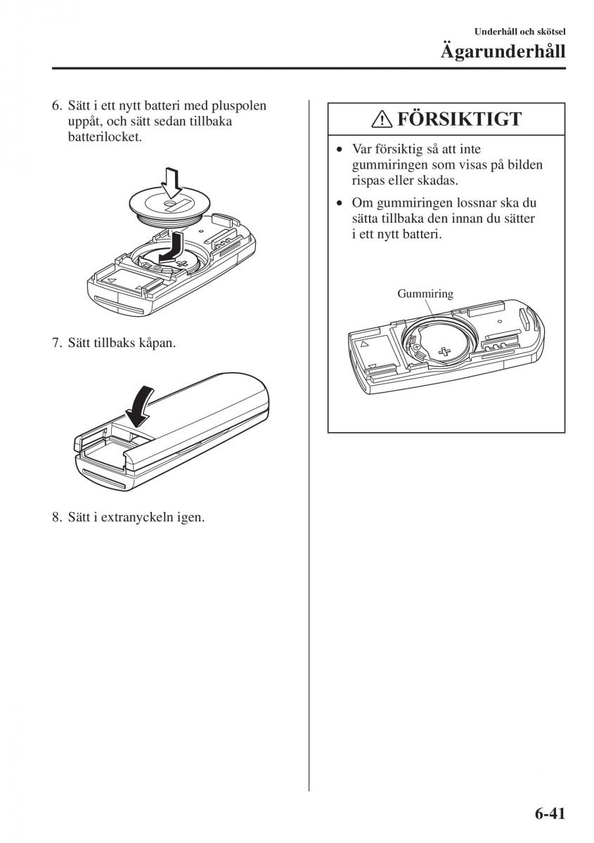 Mazda 6 III instruktionsbok / page 609