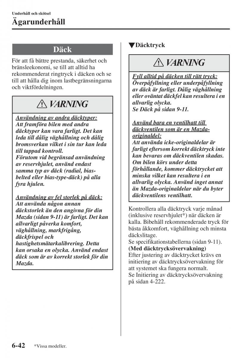 Mazda 6 III instruktionsbok / page 610