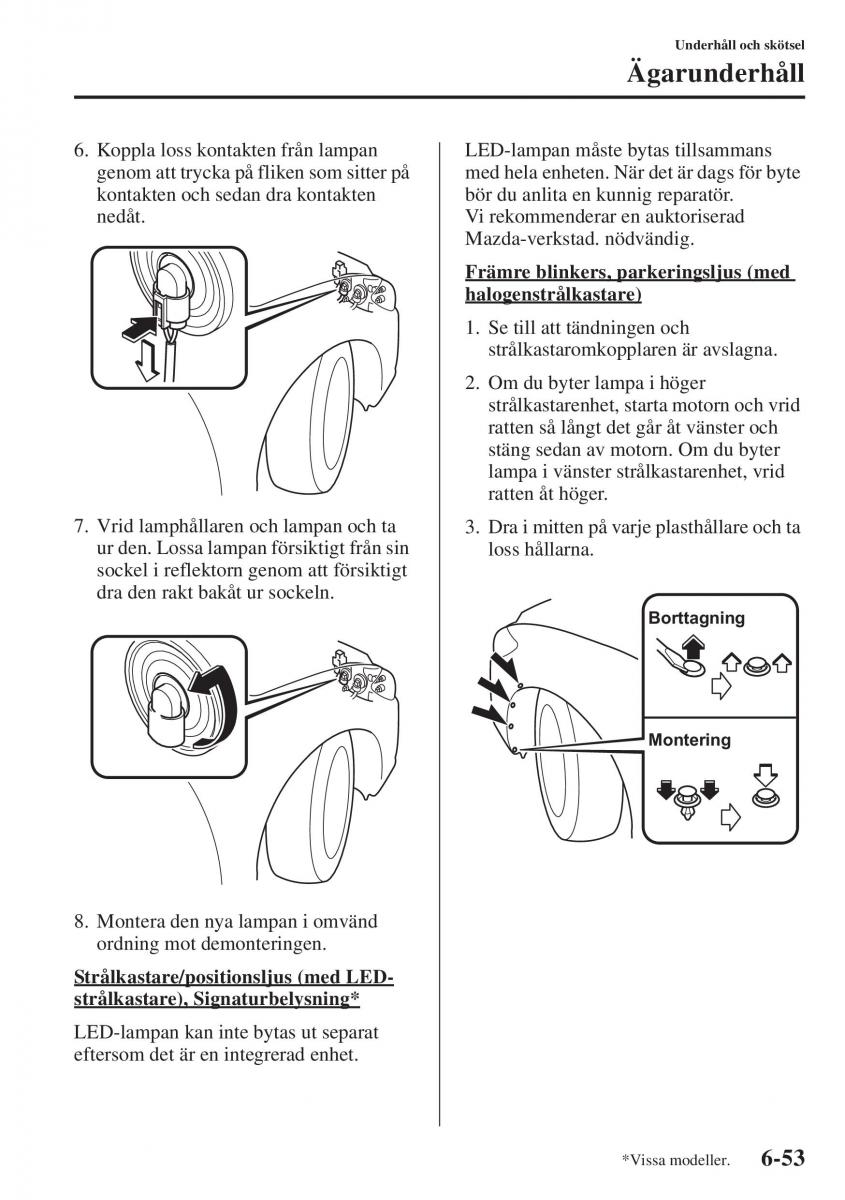 Mazda 6 III instruktionsbok / page 621