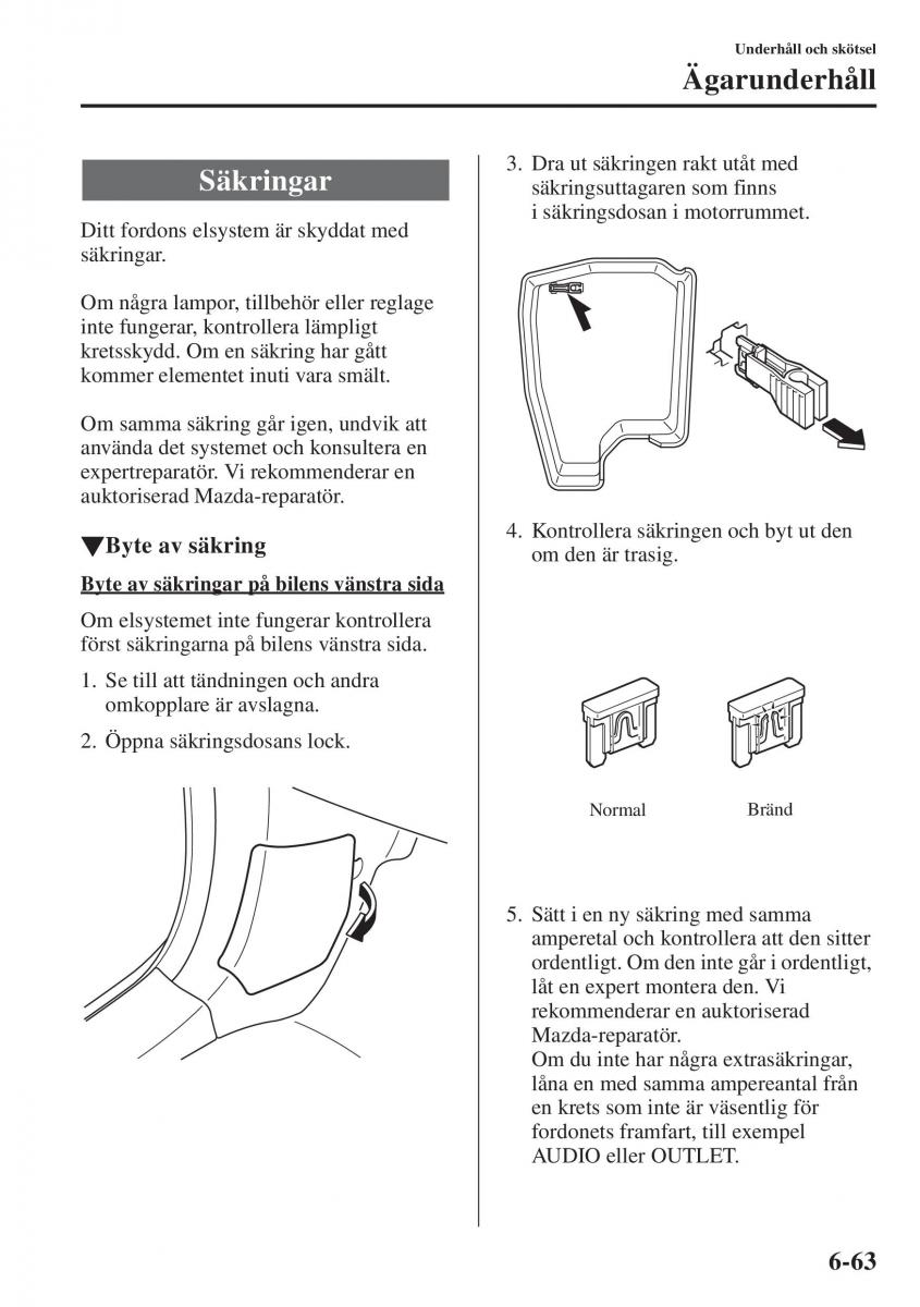 Mazda 6 III instruktionsbok / page 631