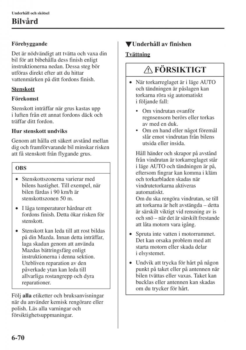 Mazda 6 III instruktionsbok / page 638