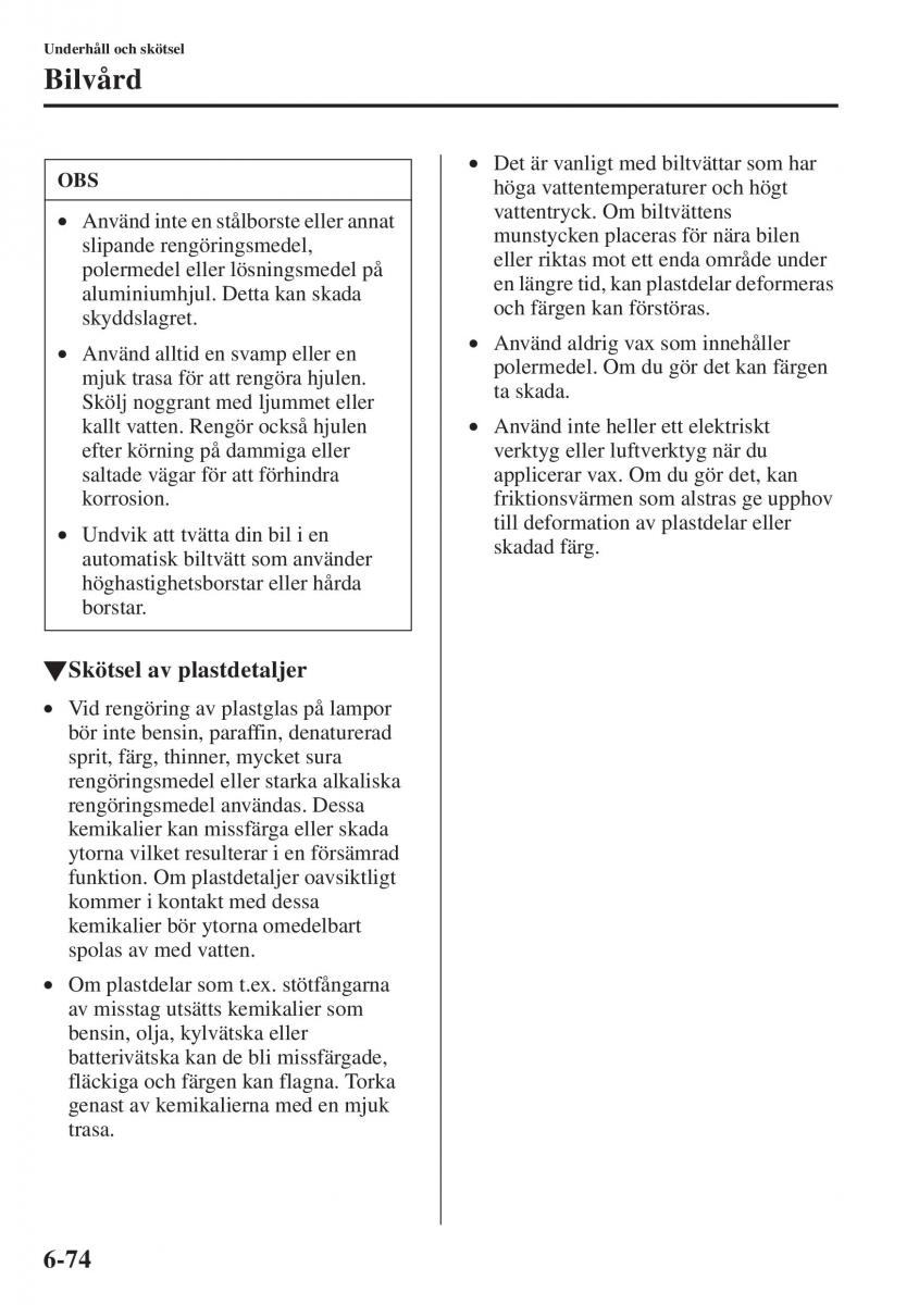 Mazda 6 III instruktionsbok / page 642