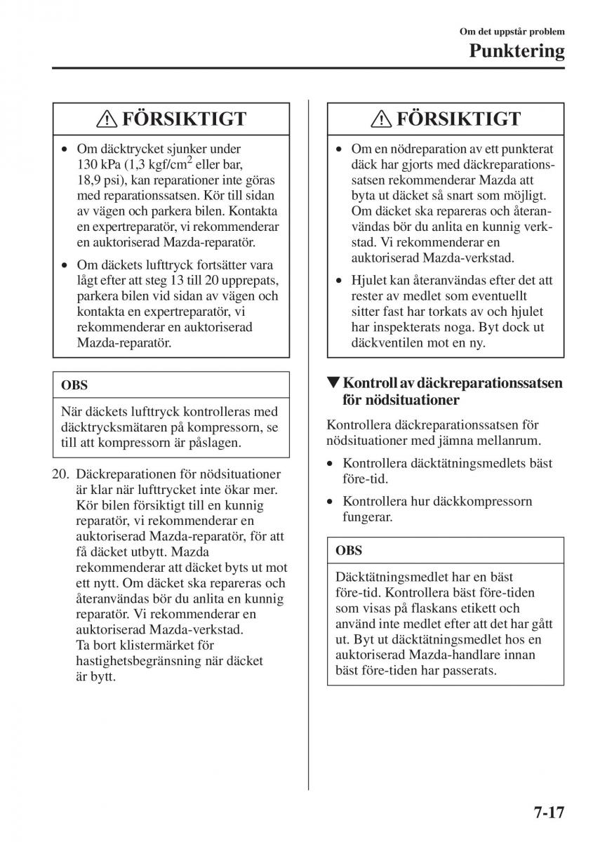 Mazda 6 III instruktionsbok / page 663