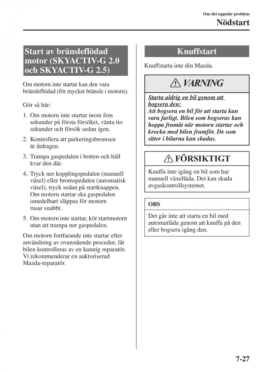 Mazda 6 III instruktionsbok / page 673