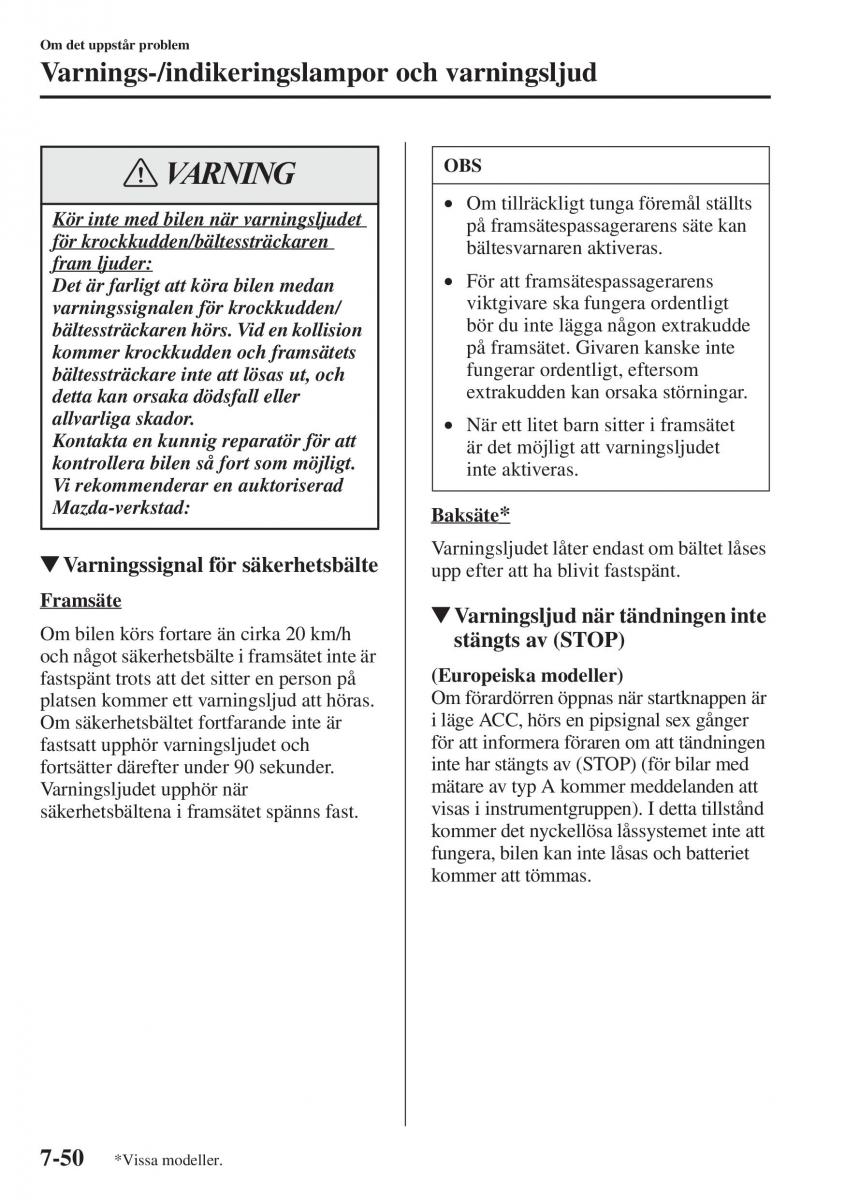 Mazda 6 III instruktionsbok / page 696