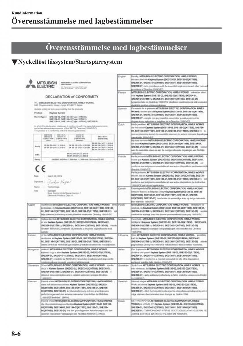 Mazda 6 III instruktionsbok / page 710