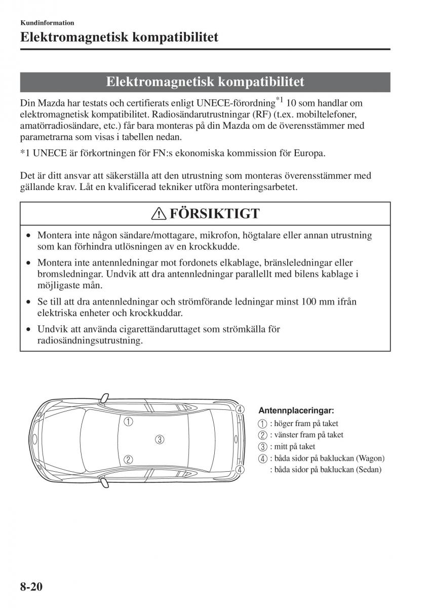 Mazda 6 III instruktionsbok / page 724