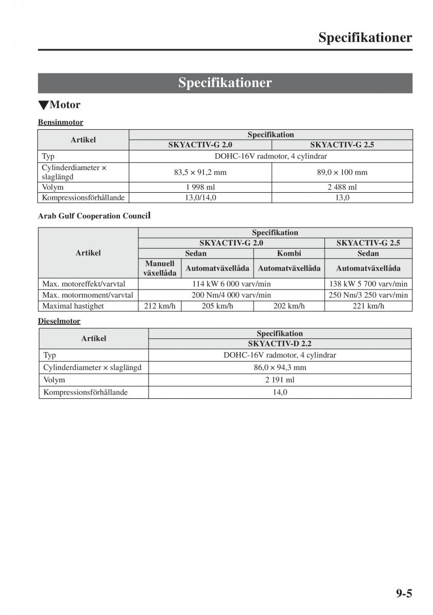 Mazda 6 III instruktionsbok / page 733