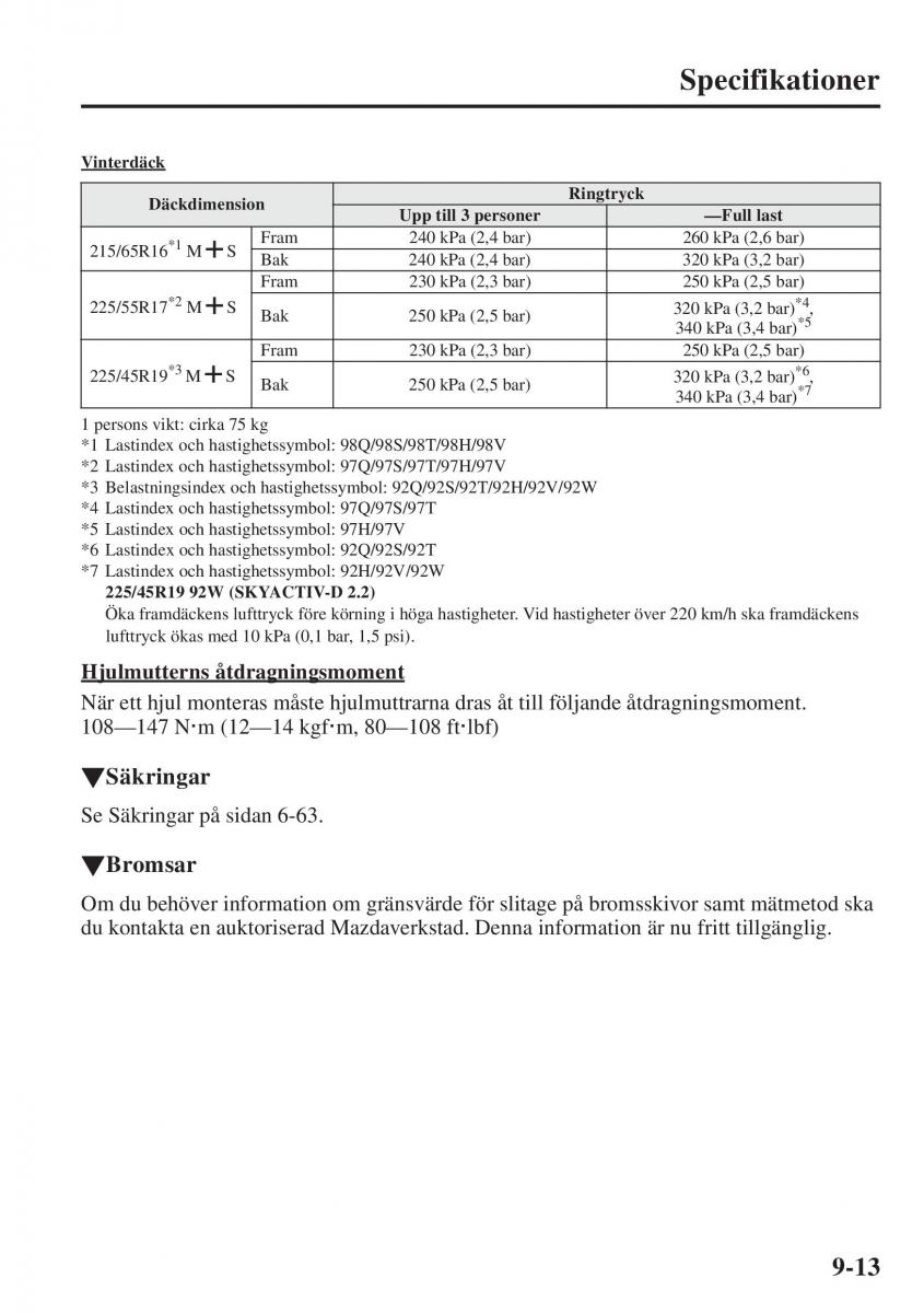 Mazda 6 III instruktionsbok / page 741