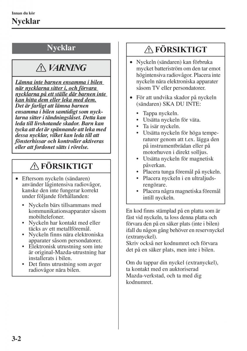 Mazda 6 III instruktionsbok / page 82