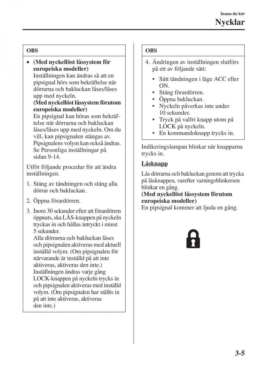 Mazda 6 III instruktionsbok / page 85