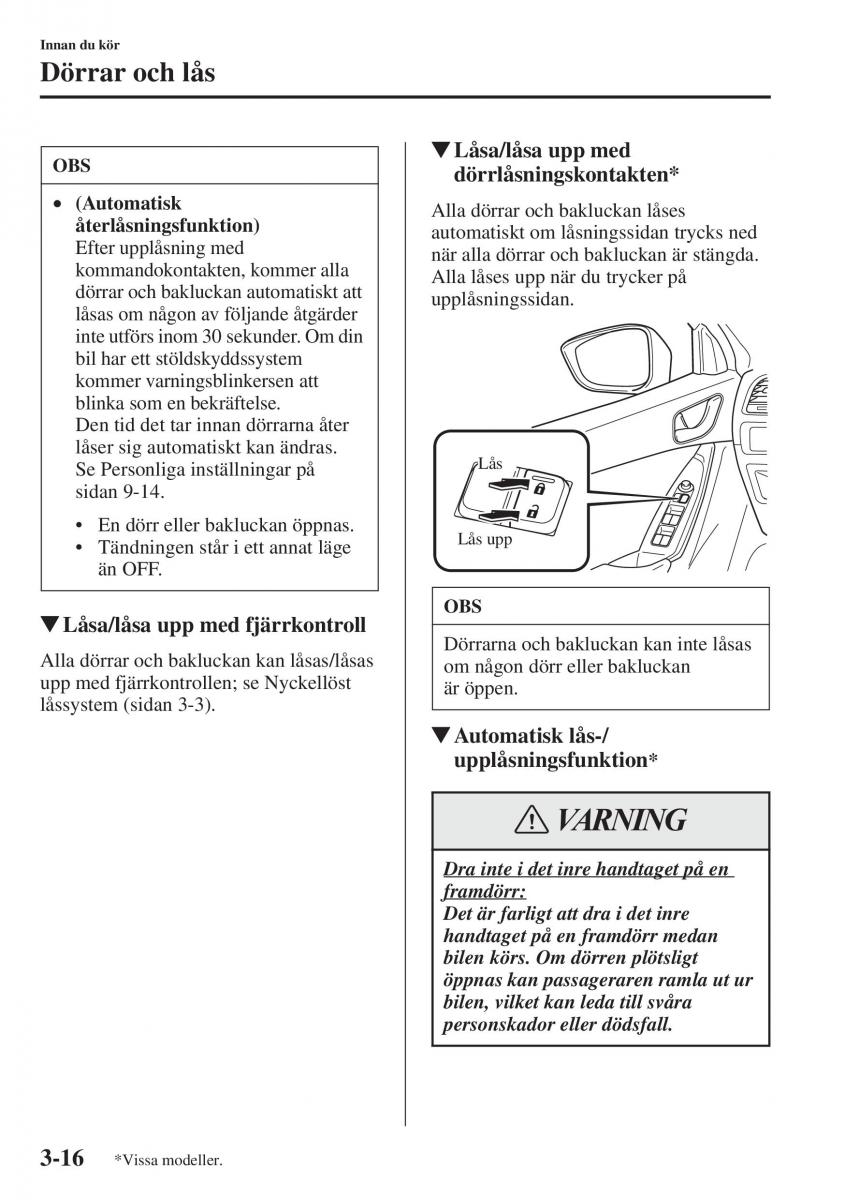 Mazda 6 III instruktionsbok / page 96