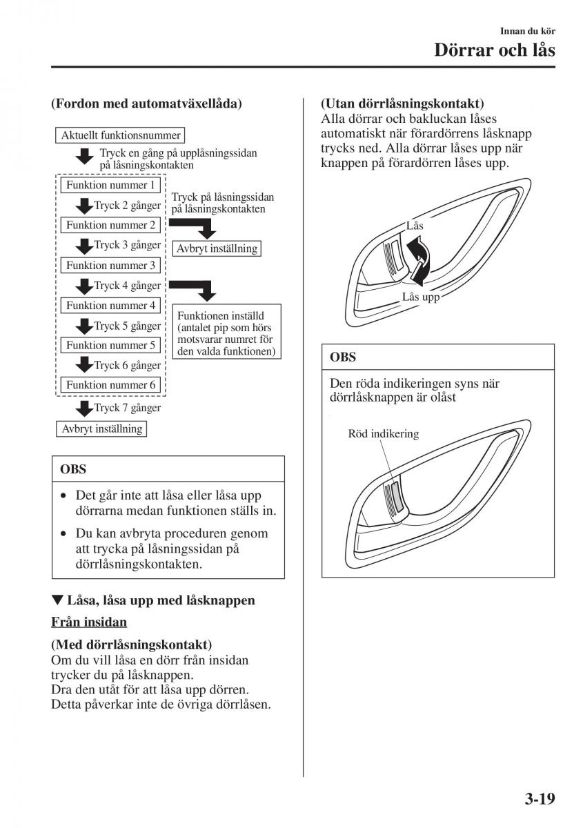 Mazda 6 III instruktionsbok / page 99