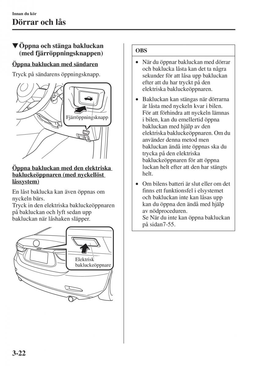 Mazda 6 III instruktionsbok / page 102