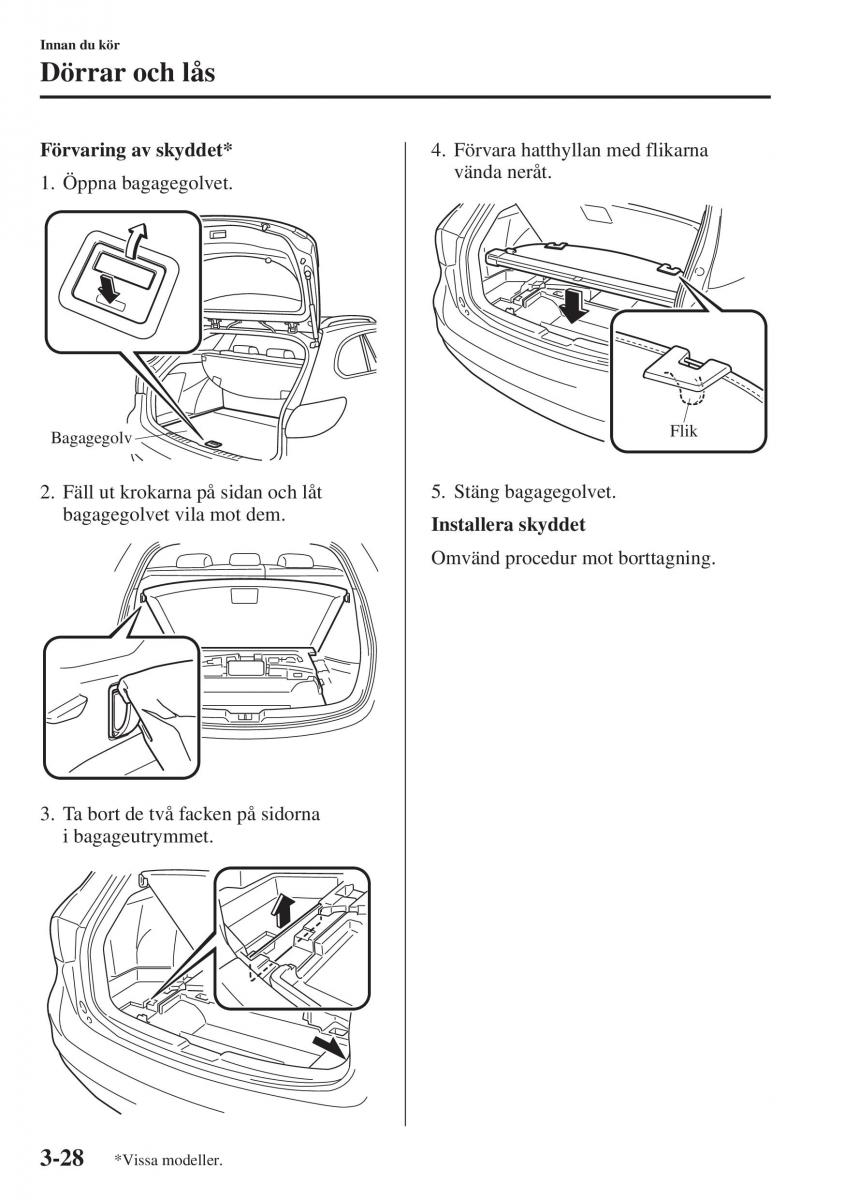 Mazda 6 III instruktionsbok / page 108