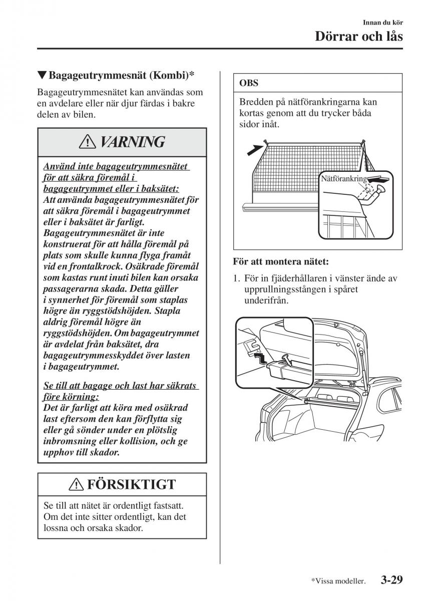 Mazda 6 III instruktionsbok / page 109