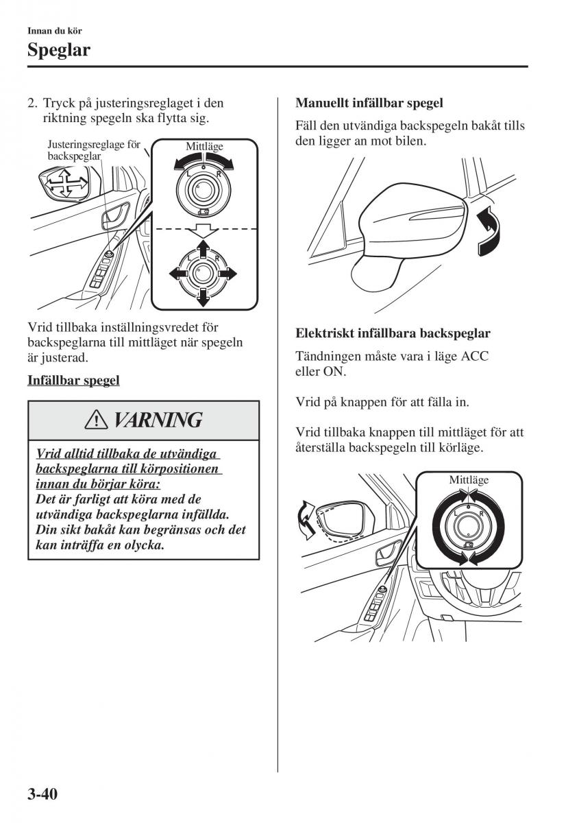 Mazda 6 III instruktionsbok / page 120