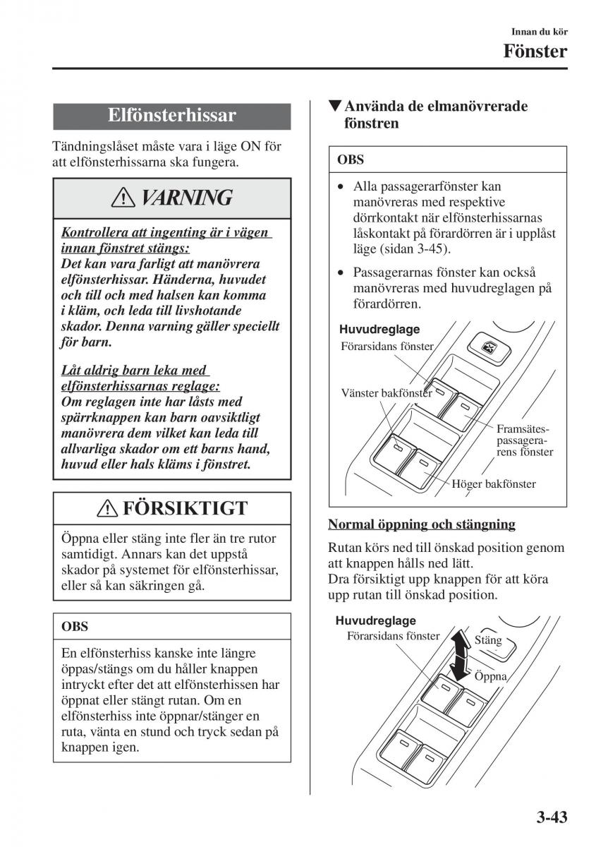 Mazda 6 III instruktionsbok / page 123