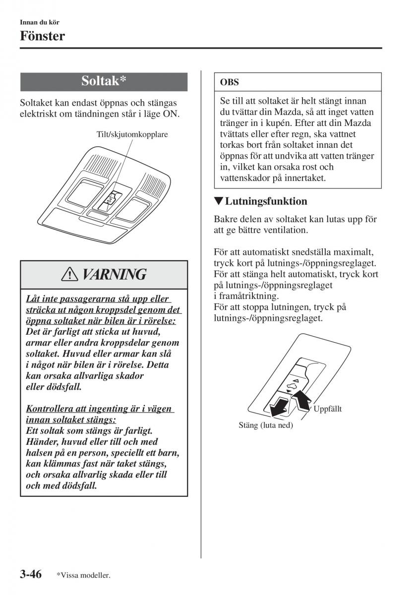 Mazda 6 III instruktionsbok / page 126