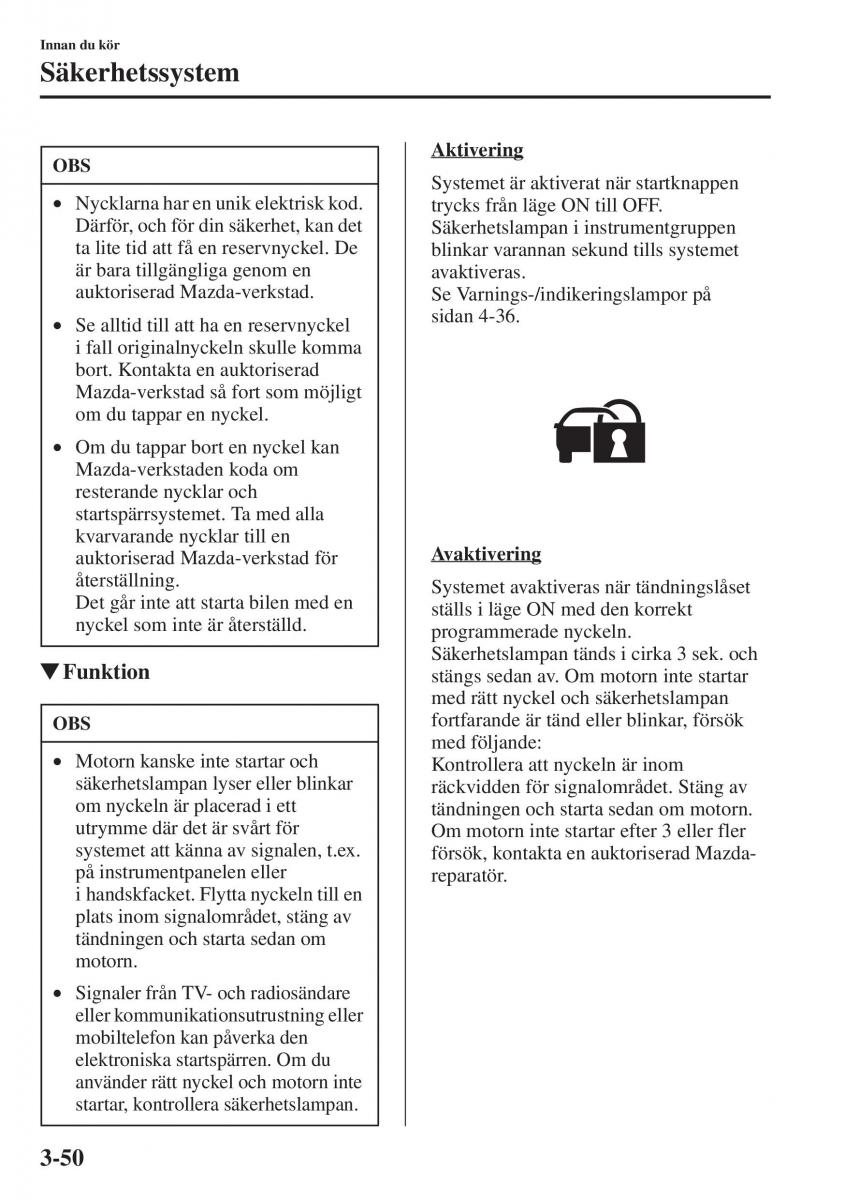 Mazda 6 III instruktionsbok / page 130