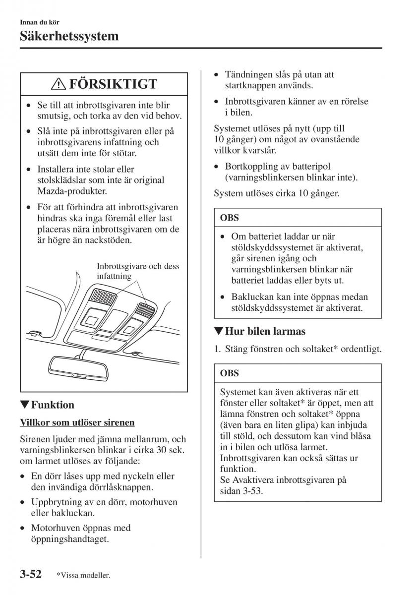 Mazda 6 III instruktionsbok / page 132