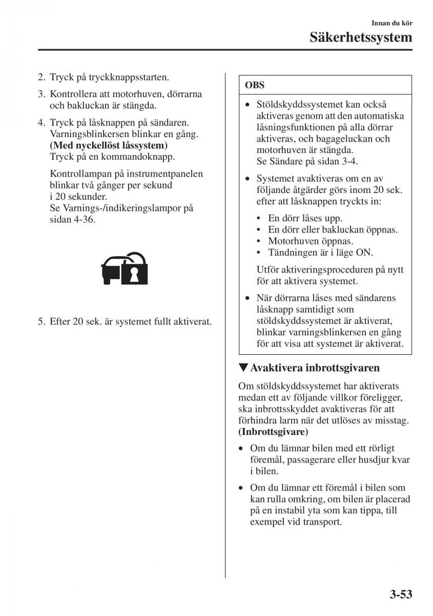 Mazda 6 III instruktionsbok / page 133