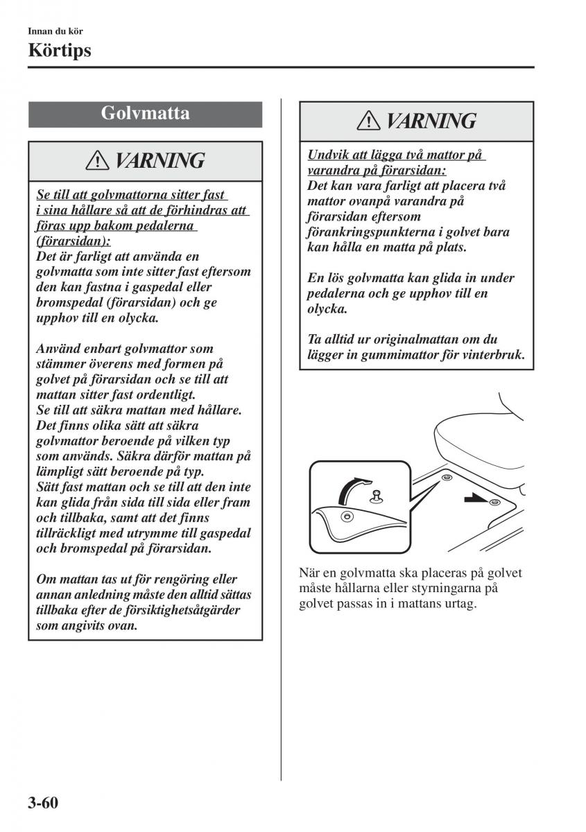 Mazda 6 III instruktionsbok / page 140