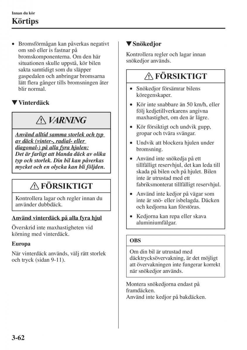 Mazda 6 III instruktionsbok / page 142