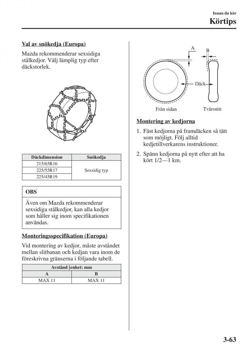 Mazda 6 III instruktionsbok / page 143